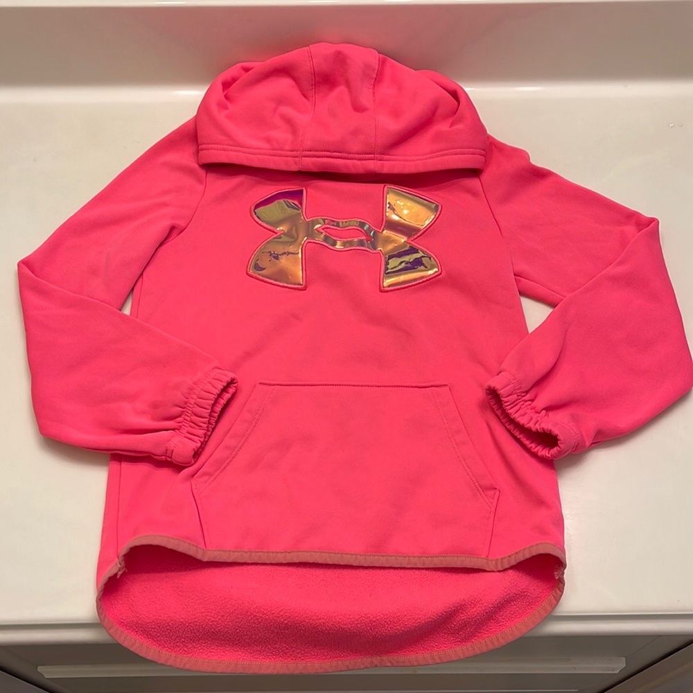 Under Armour Girls Hoodie Pullover - Picture 2 of 9